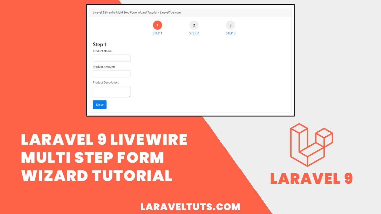 Laravel 9 Livewire Multi Step Form Wizard Tutorial