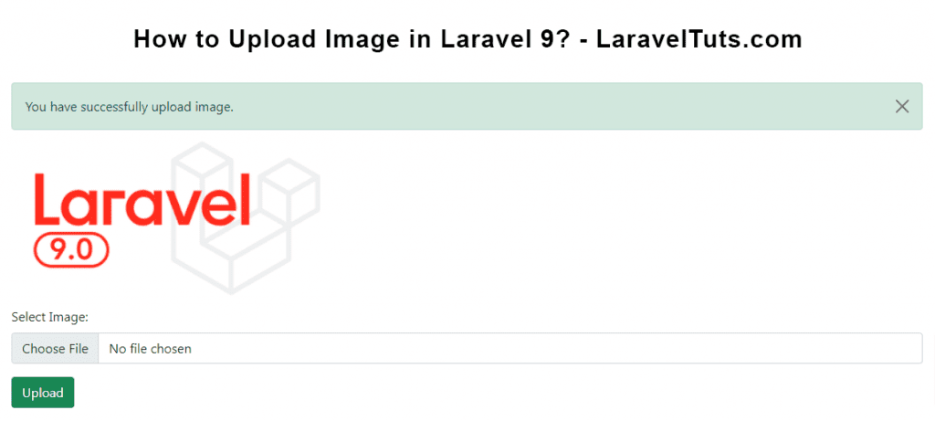 How to Upload Image in Laravel 9